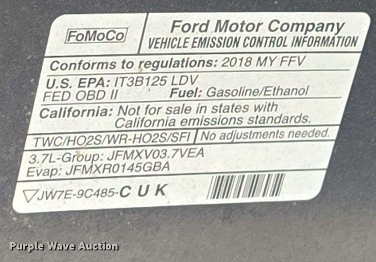 image for item EM7211 2018 Ford  Taurus Police Interceptor 