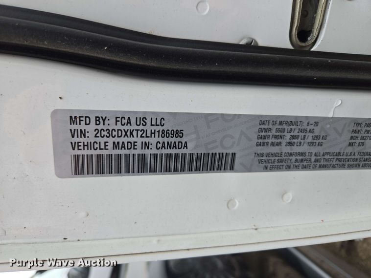 image for item EM7216 2020 Dodge  Charger Police 