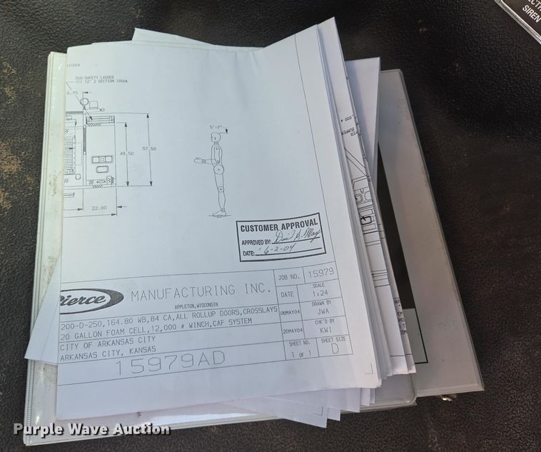image for item EN8928 2005 Ford F550 Super Duty XL rescue pumper fire truck