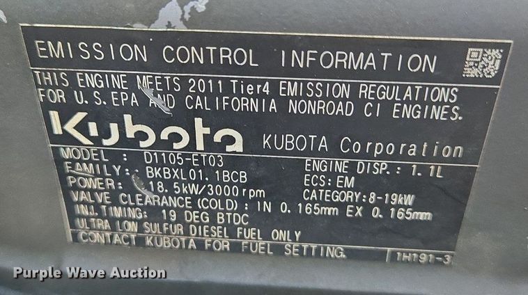 image for item EN8929 2011 Kubota RTV1100 utility vehicle