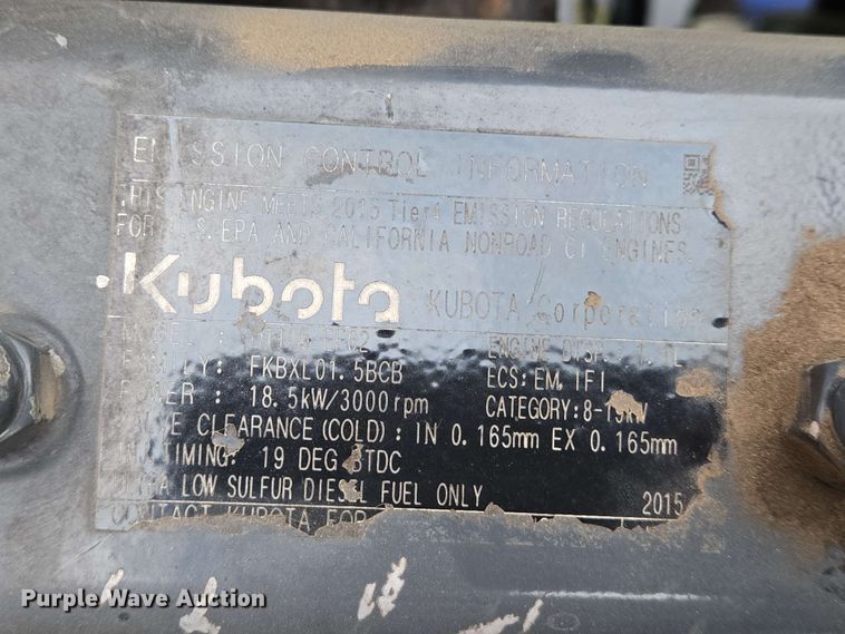 image for item EN8957 2015 Kubota F2690 lawn mower