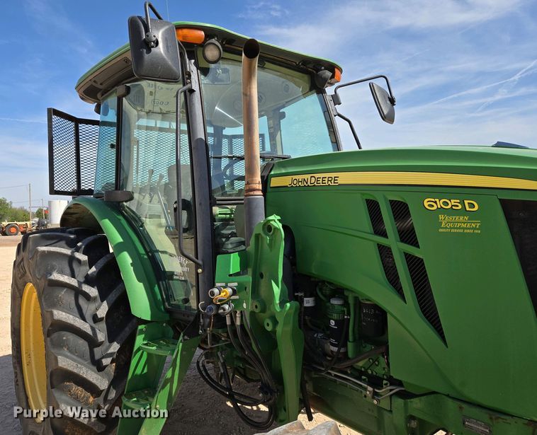 image for item EO0770 2013 John Deere 6105D MFWD tractor