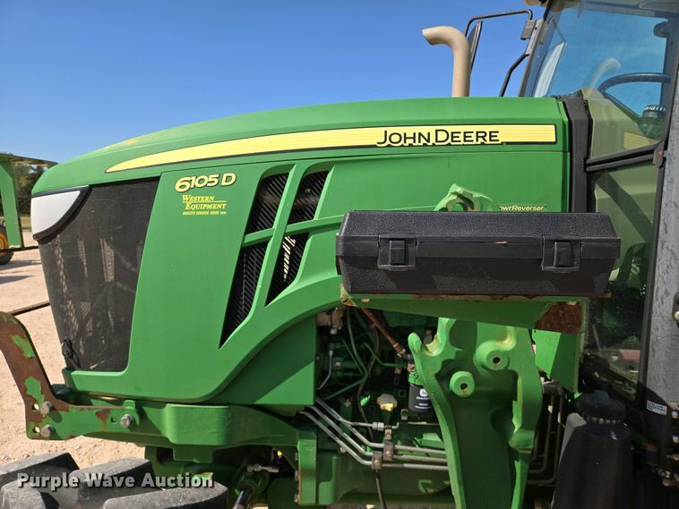 image for item EO0770 2013 John Deere 6105D MFWD tractor