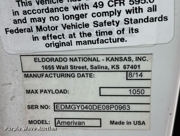 image for item EQ1451 2014 Dodge Grand Caravan handicap accessible van