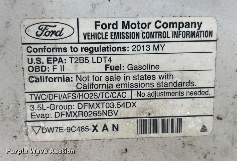 image for item ND9702 2013 Ford F150  SuperCrew pickup truck