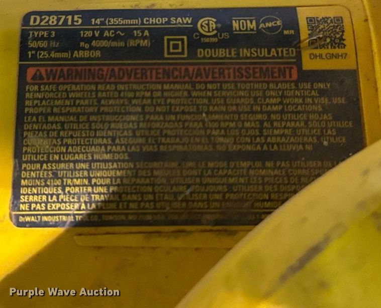 image for item NO9732 Dewalt tools