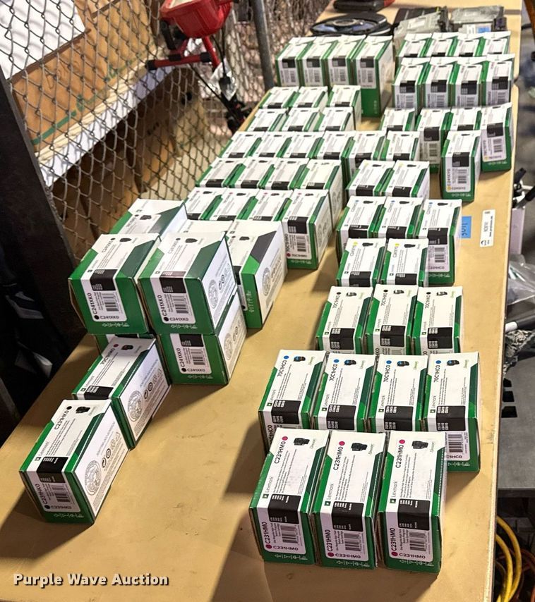 image for item NO9741 Approximately 62 Lexmark toner cartridges