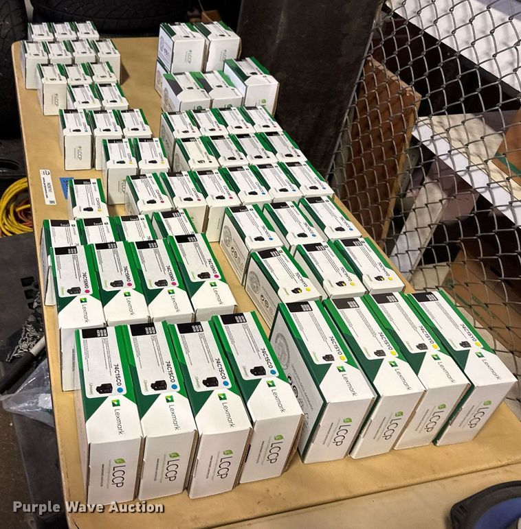 image for item NO9741 Approximately 62 Lexmark toner cartridges