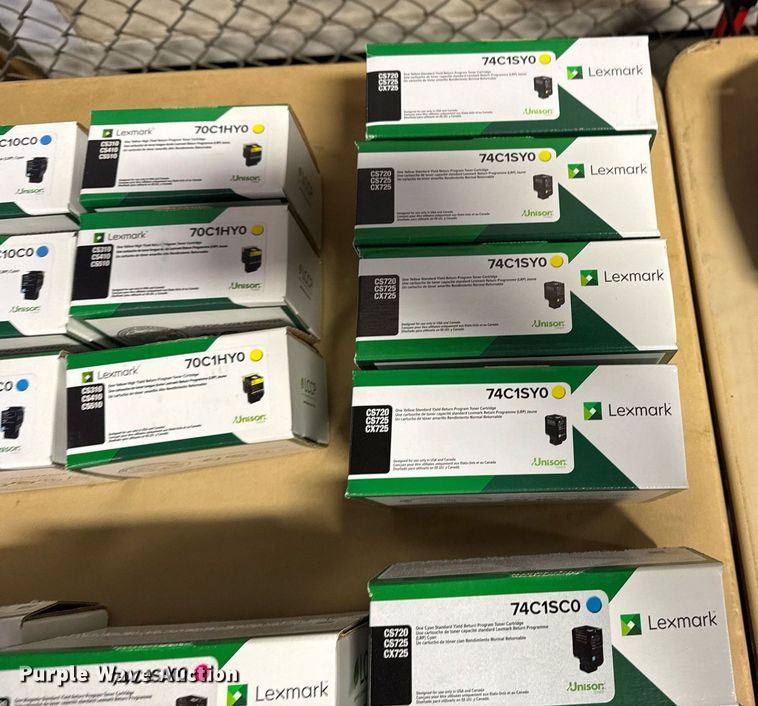 image for item NO9741 Approximately 62 Lexmark toner cartridges