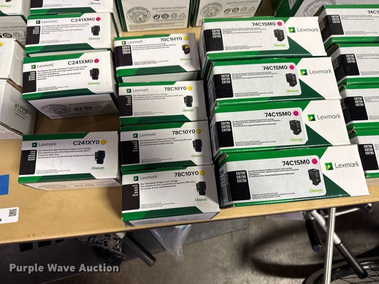 image for item NO9741 Approximately 62 Lexmark toner cartridges