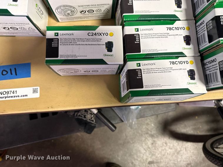 image for item NO9741 Approximately 62 Lexmark toner cartridges