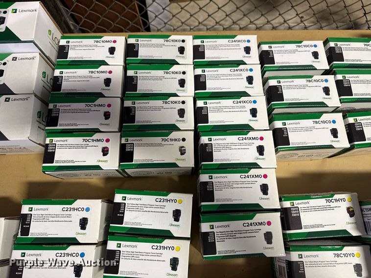 image for item NO9741 Approximately 62 Lexmark toner cartridges