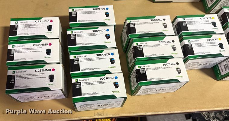 image for item NO9741 Approximately 62 Lexmark toner cartridges