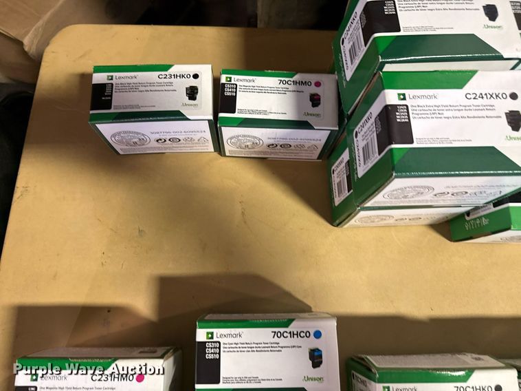 image for item NO9741 Approximately 62 Lexmark toner cartridges