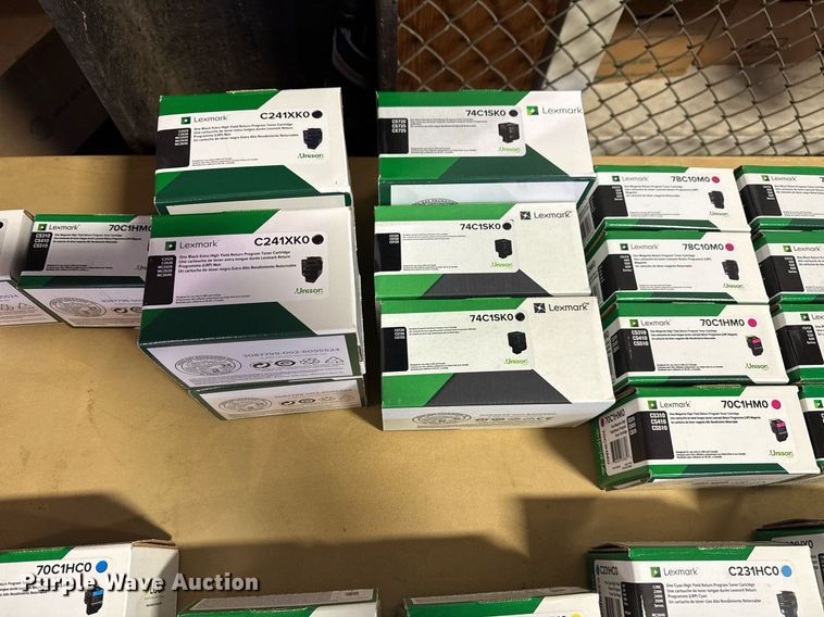 image for item NO9741 Approximately 62 Lexmark toner cartridges