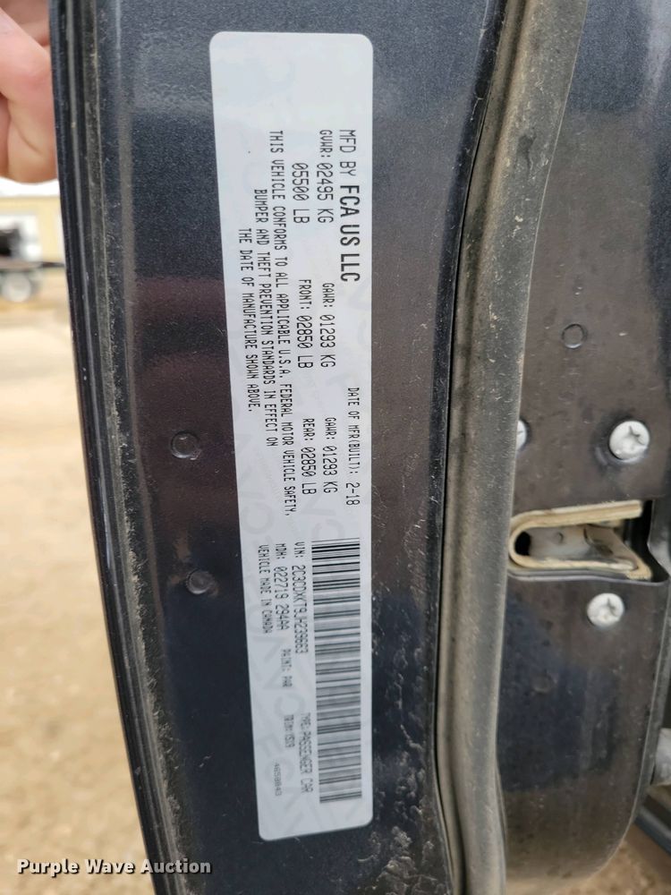 image for item NV9797 2018 Dodge Charger Police 