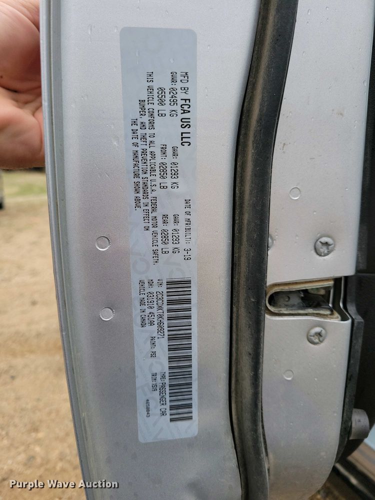 image for item NV9798 2019 Dodge Charger Police 