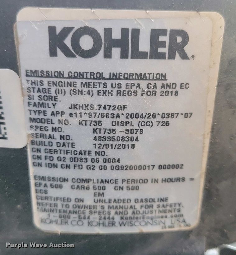 image for item NV9808 2019 Cub Cadet Z-Force S ZTR lawn mower