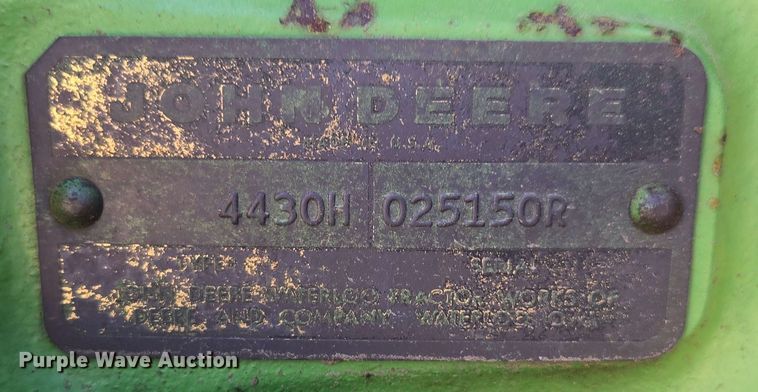 image for item DE2174 1974 John Deere 4430 tractor