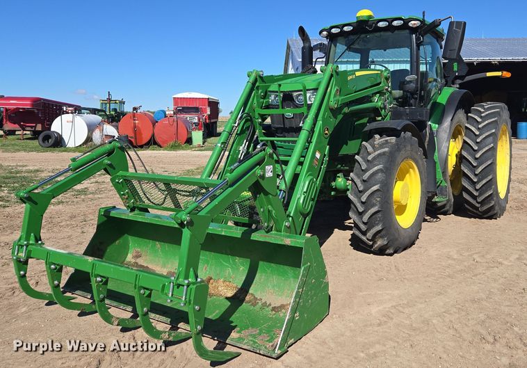 image for item DE2179 2017 John Deere 6175R MFWD tractor