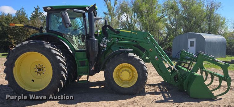image for item DE2179 2017 John Deere 6175R MFWD tractor
