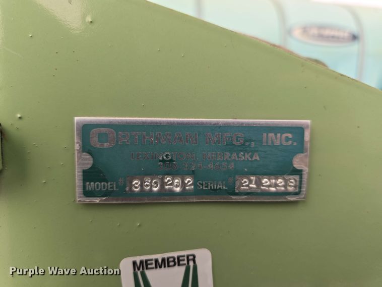 image for item DT6828 Orthman 369202 pivot track tiller