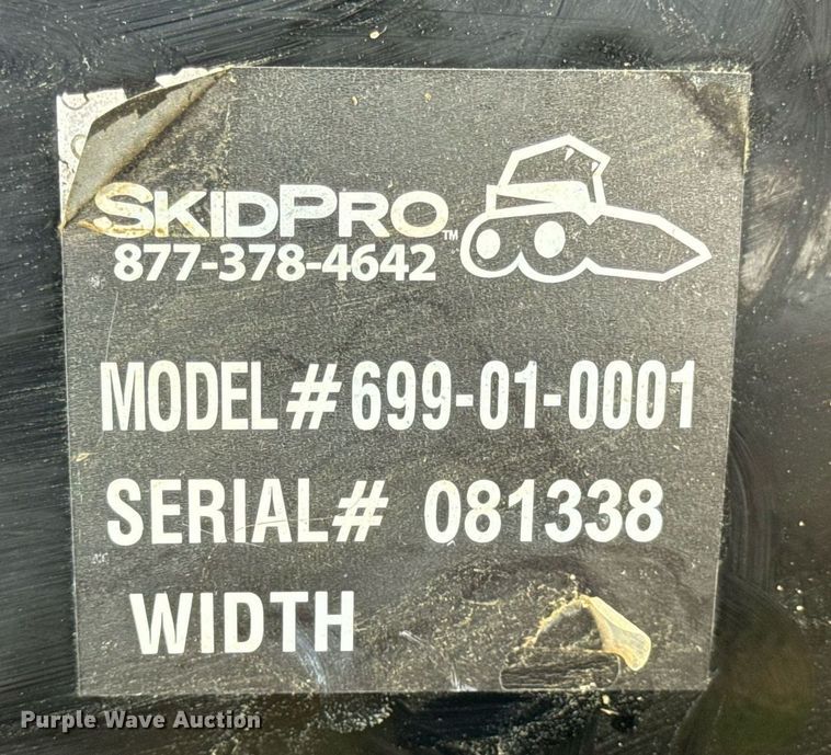 image for item DV4006 SkidPro 699-01-0001 skid steer tiller
