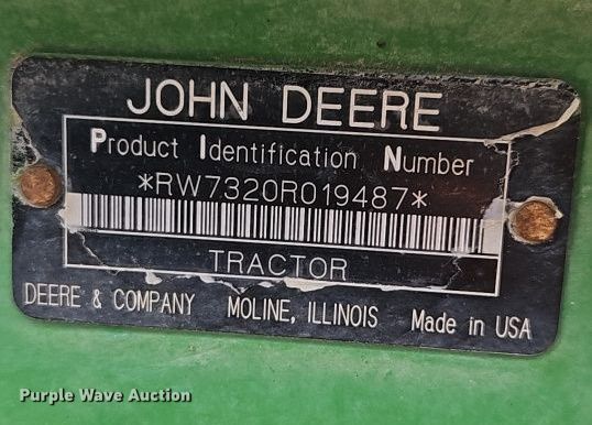 image for item EB8012 2004 John Deere 7320 MFWD tractor