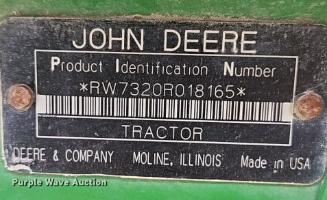 image for item EB8013 2004 John Deere 7320 MFWD tractor