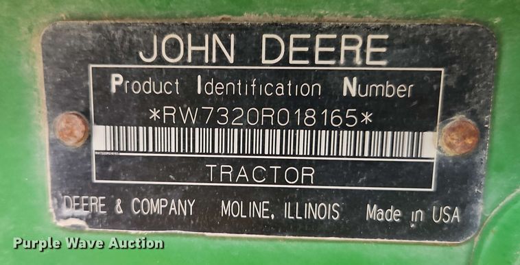image for item EB8013 2004 John Deere 7320 MFWD tractor