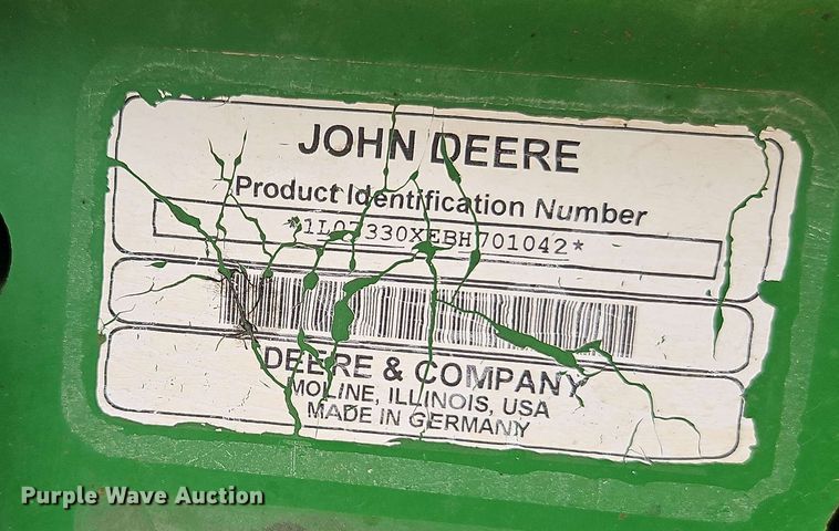 image for item EB8015 2011 John Deere 7330 MFWD tractor