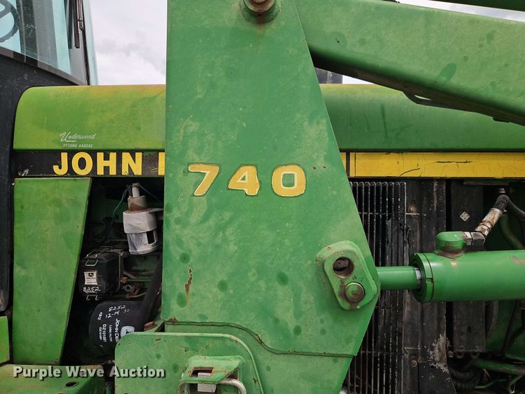 image for item EB8016 1992 John Deere 4455 MFWD tractor