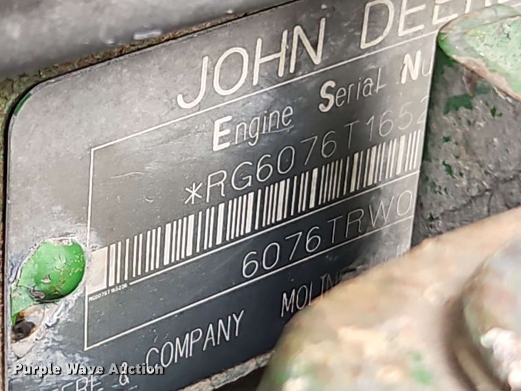 image for item EB8016 1992 John Deere 4455 MFWD tractor