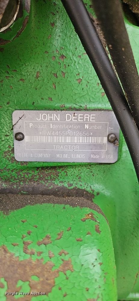 image for item EB8016 1992 John Deere 4455 MFWD tractor