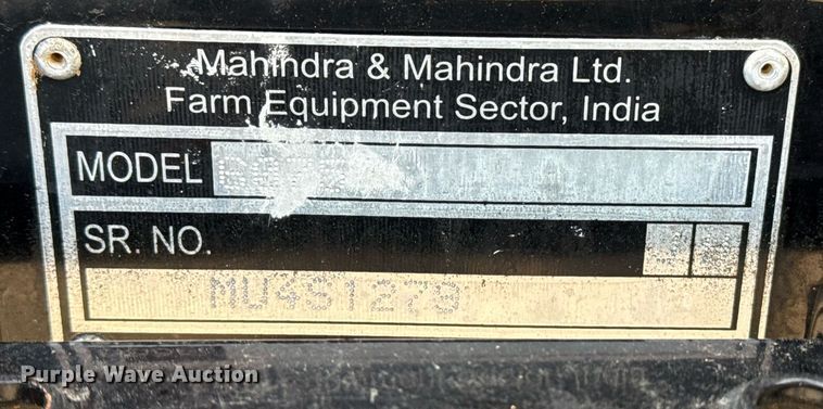 image for item EG5808 2021 Mahindra 6075 PST MFWD tractor