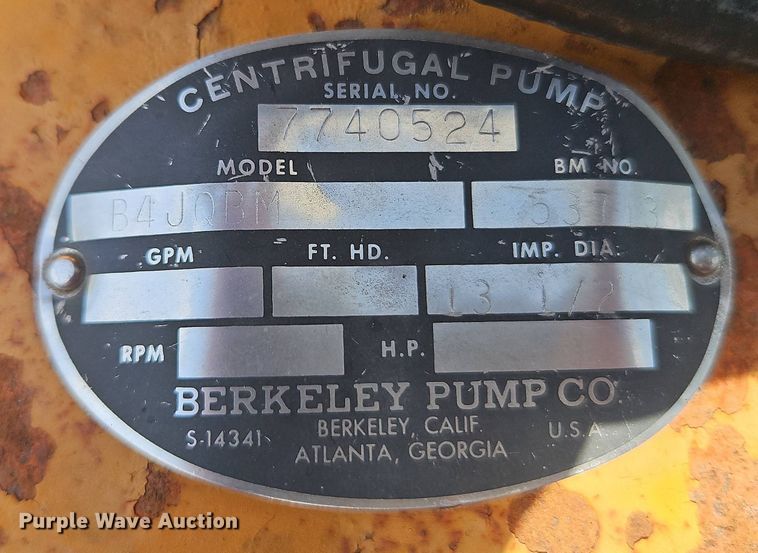 image for item EI8978 Berkeley irrigation pump