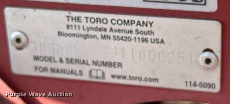 image for item EJ3546 Toro Groundsmaster 4700 D ZTR lawn mower