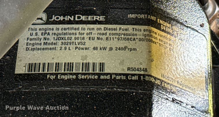 image for item EJ8759 2001 John Deere 5320 tractor