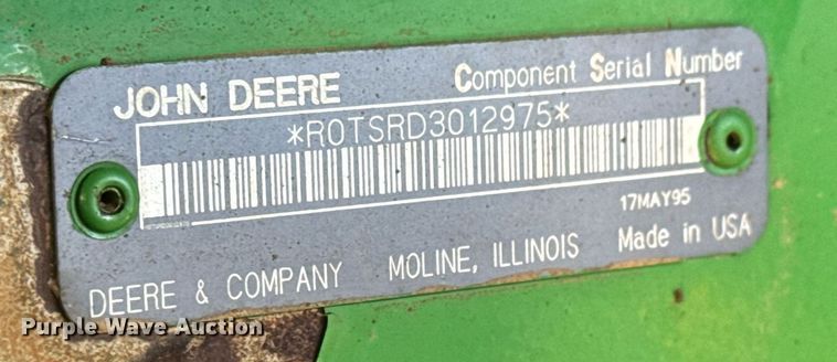 image for item EQ1434 1995 John Deere 8770 4WD tractor