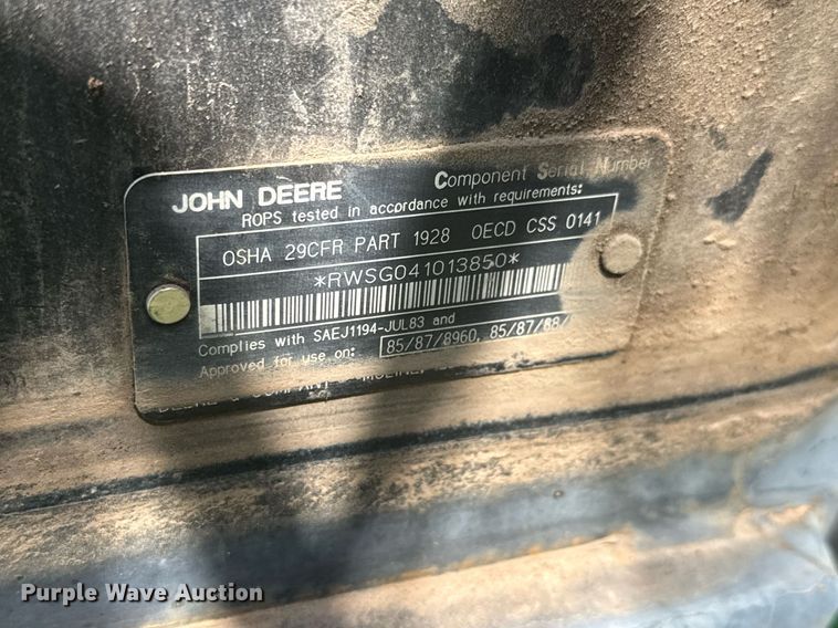 image for item EQ1434 1995 John Deere 8770 4WD tractor