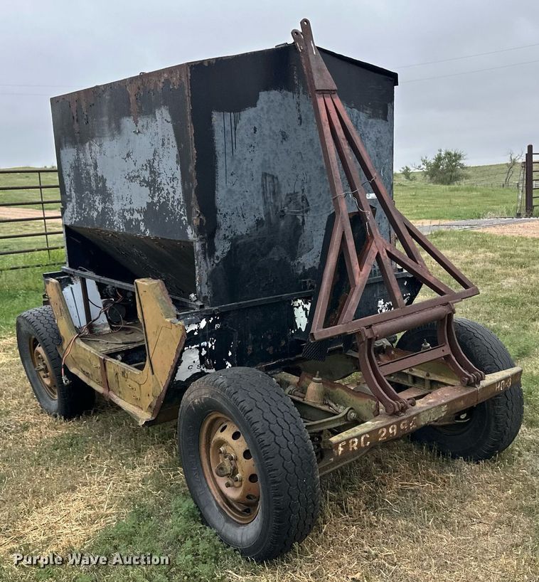 image for item EQ4670 Shop built cake feeder trailer