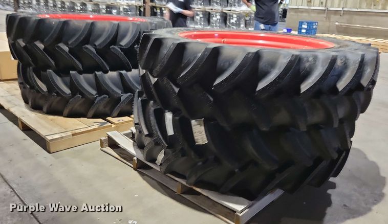 image for item NV9850 (4) Goodyear Optitrac 480/70R46 tires and wheels