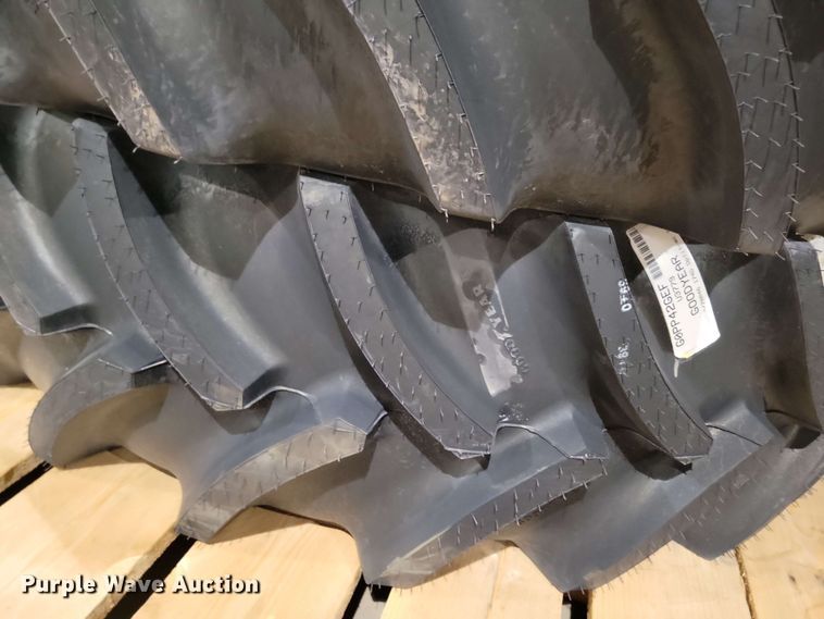 image for item NV9850 (4) Goodyear Optitrac 480/70R46 tires and wheels