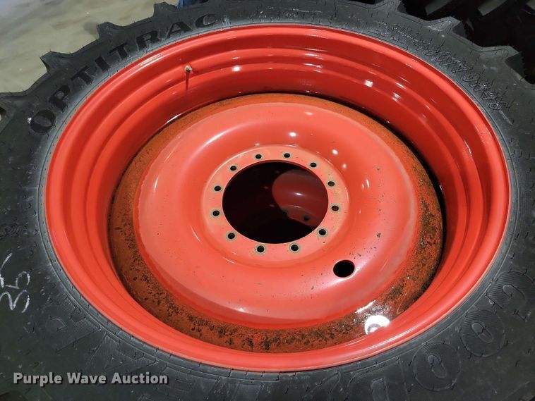 image for item NV9850 (4) Goodyear Optitrac 480/70R46 tires and wheels