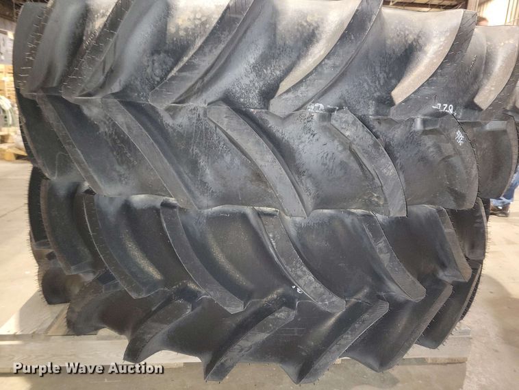 image for item NV9850 (4) Goodyear Optitrac 480/70R46 tires and wheels