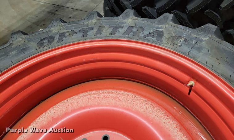 image for item NV9850 (4) Goodyear Optitrac 480/70R46 tires and wheels