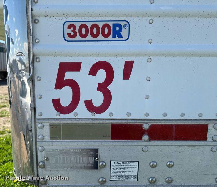 image for item DL7761 2006 Utility Trailer Manufacturer refrigerated van trailer