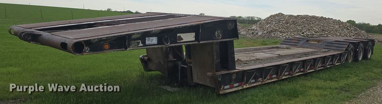 image for item DO7950 1982 Shoals Hercules 40DLBHR lowboy equipment trailer