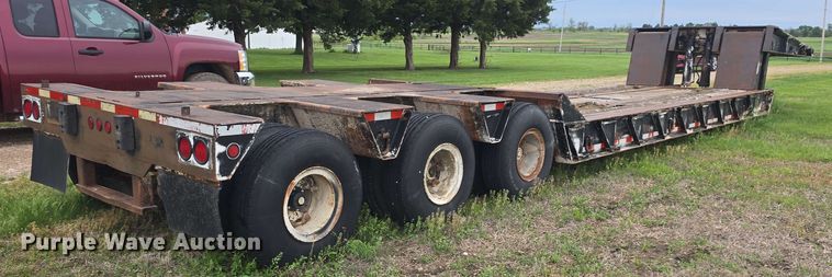 image for item DO7950 1982 Shoals Hercules 40DLBHR lowboy equipment trailer