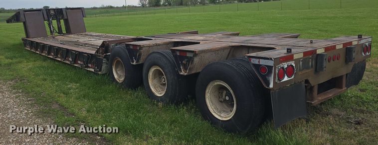 image for item DO7950 1982 Shoals Hercules 40DLBHR lowboy equipment trailer